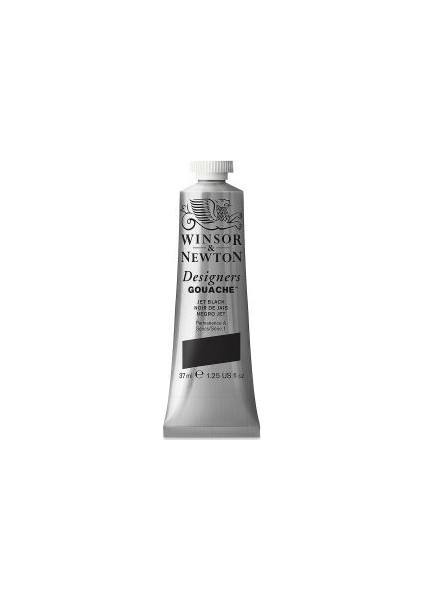 Winsor & Newton : Designers Guaj Boya : 37 ml : Jet Black 335 S.1