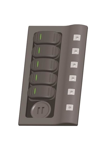 USB Girişli 5' Li LED Switch Panel