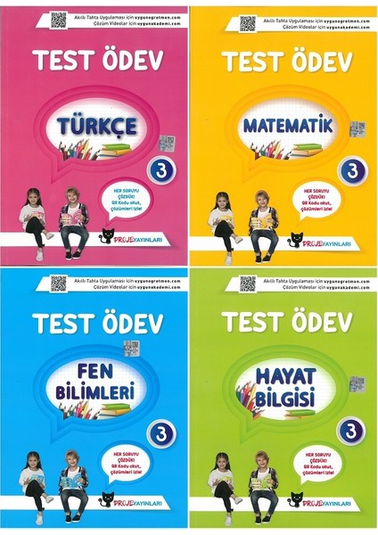 Sadık Uygun Yayınları 3. Sınıf Test Ödev Kitapları Türkçe- Matematik Fen Bilimleri Hayat Bilgisi