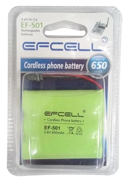 Telsiz Telefon Pili 3.6V 650MAH Ni-Cd Efcell F-501