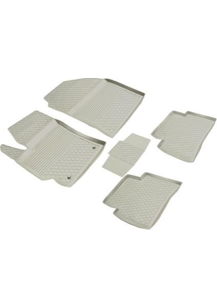 Toyota Corolla Refref 4d Havuzlu Kauçuk Paspas 2019 ve Üstü Gri