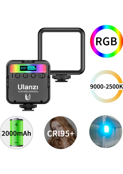 VL49 Rgb LED Fotoğraf ve Video Işığı (Yurt Dışından)