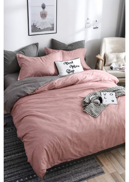 Tek Kişilik Ranforce Çift Taraflı Nevresim Takımı - Düz Çarşaflı fiyatları