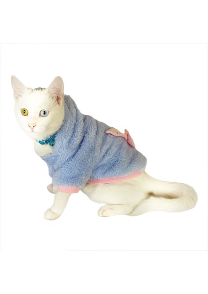 Softie Blue Bunny Kapsonlu Sweatshirt Kedi Süeteri Kedi Kıyafeti indirimleri