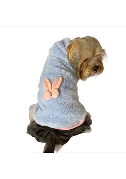 Softie Blue Bunny Kapşonlu Sweat By Kemique Köpek Kazağı