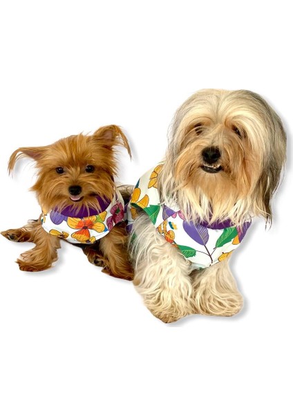 Flower Power Su Itici Yağmurluk Köpek Yağmurluğu