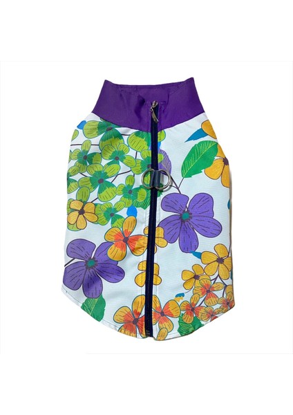 Flower Power Su Itici Yağmurluk Köpek Yağmurluğu