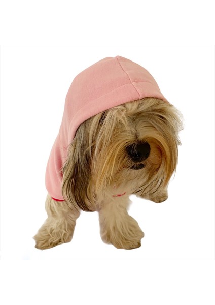 Pembe Kelebek Kapşonlu Sweat By Kemique Köpek Kazağı indirimleri