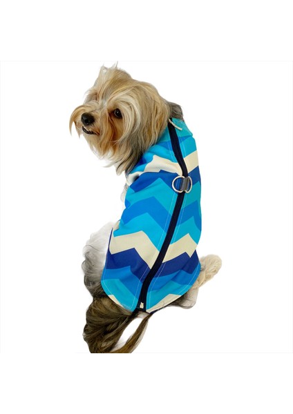 Blue Waves Su Itici Yağmurluk Köpek Yağmurluğu