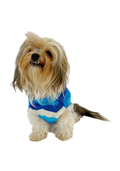 Blue Waves Su Itici Yağmurluk Köpek Yağmurluğu