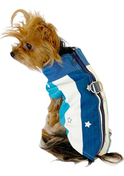 Blue Stars Su Itici Yağmurluk Köpek Yağmurluğu