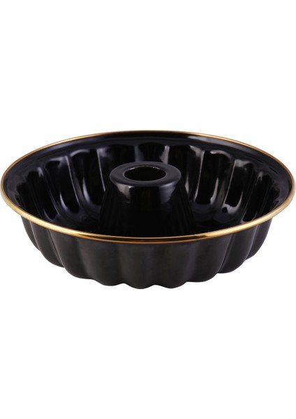 Troy Emaye Kek Kalıbı 24 cm Siyah