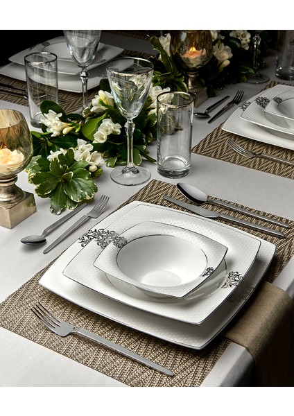 Fine Pearl Shining 86 Parça 12 Kişilik İnci Yemek Takımı