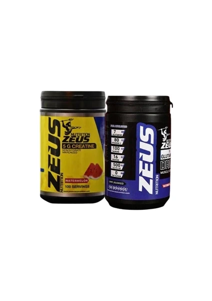 Zeus Nutrition Glutamine 500 gr + Zeus Nutrition Creatine 500 gr