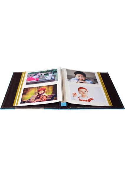 40 Sayfa 23x26cm Yapışkanlı Manyetik Deri Mavi Fotoğraf Albümü fiyatları