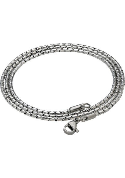 Gri 55 Cm. 1,8 Mm. Erkek Çelik Zincir EH66