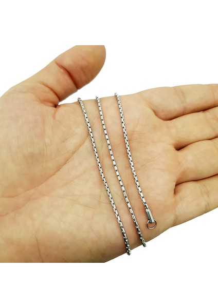 Gri 55 Cm. 1,8 Mm. Erkek Çelik Zincir EH66 fiyatları
