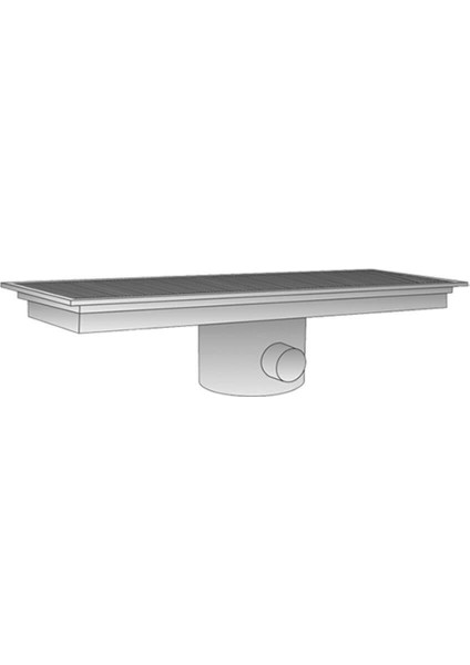 Emp.Yf.Yo.3074 - Yer Izgarası - Yana Çıkışlı - Ortadan Sifonlu - 30X74 Cm