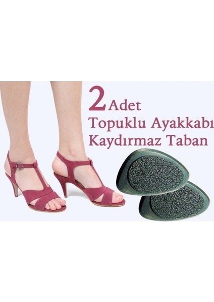 Topuklu Ayakkabi Altina Yapişan Kaydirmaz 2li-white