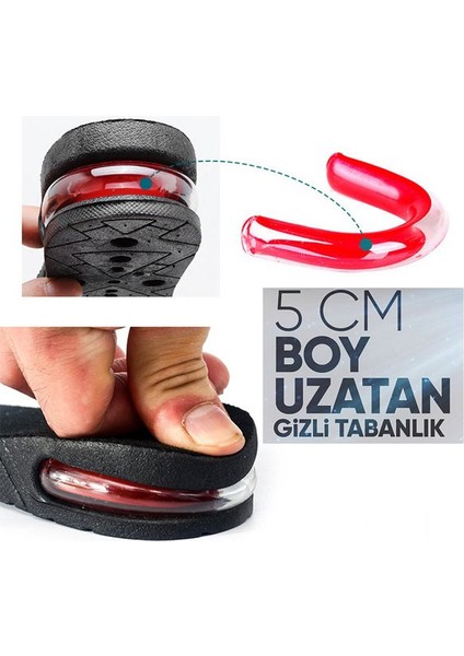 Hava Yastıklı Boy Uzatıcı Tabanlık 5 cm