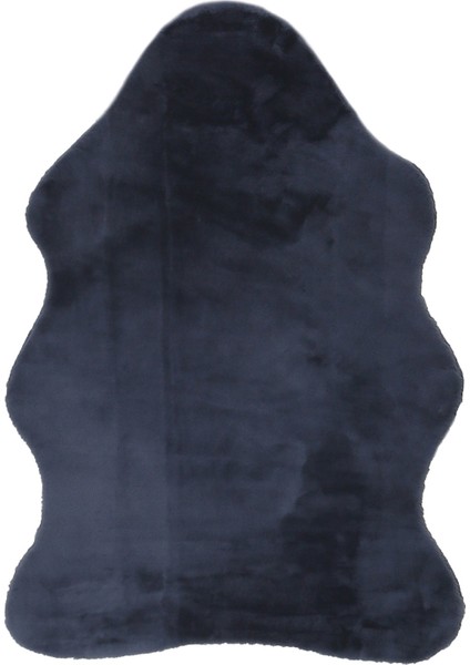 Yumuşak Yıkanabilir Koyu Gri Kuzu Post Halı