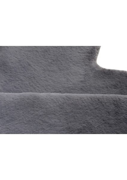 Yumuşak Yıkanabilir Tavşan Şekilli Koyu Gri Post Halı fiyatları