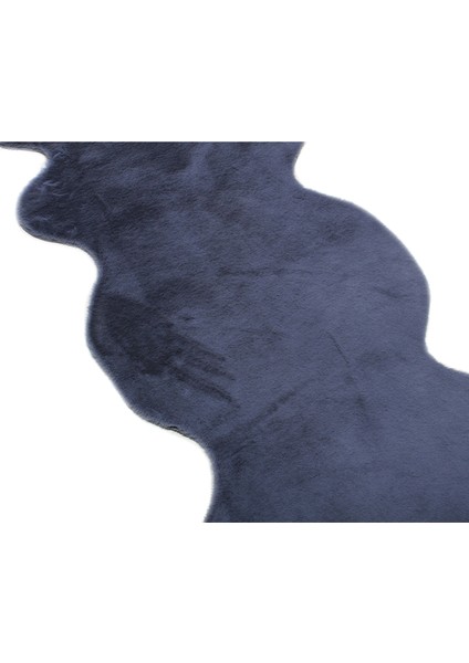 Yumuşak Yıkanabilir Koyu Gri Ikili Kuzu Post Halı modelleri