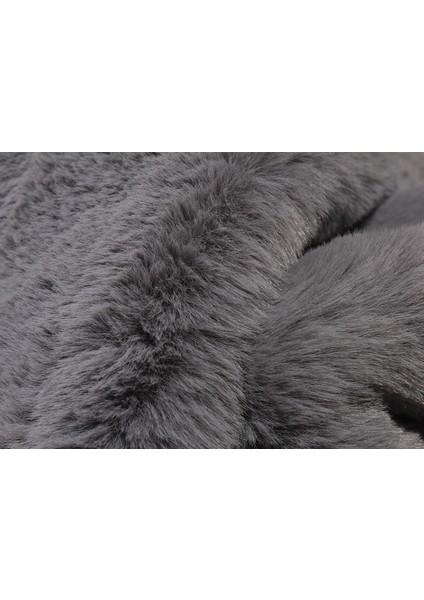 Yumuşak Yıkanabilir Kelebek Şekilli Koyu Gri Post Halı fırsatları