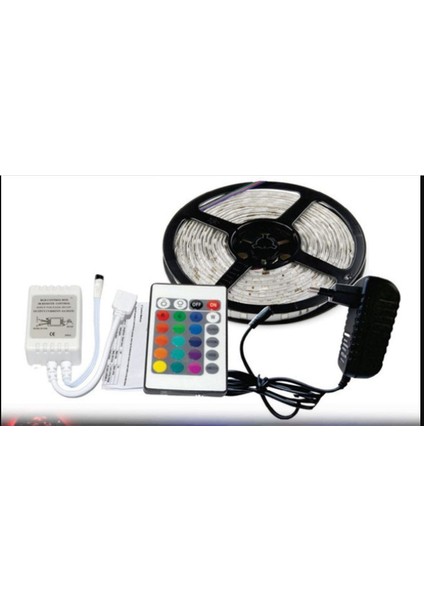 Kumandalı Şerit LED 5 Metre 3 Çipli Silikonlu