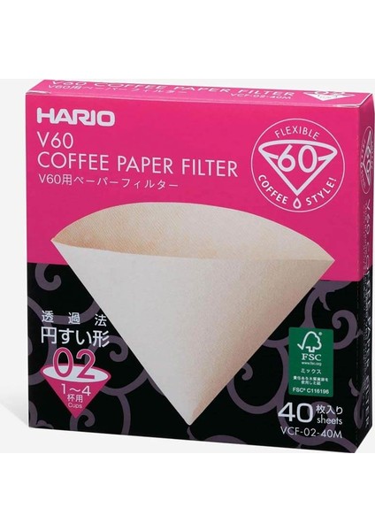 V60 02 Kahve Filtre Kağıdı 100'lü