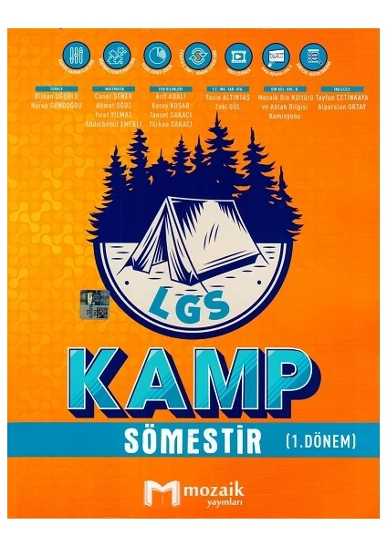 Mozaik Yayınları 8. Sınıf LGS Kamp Sömestır 1. Dönem