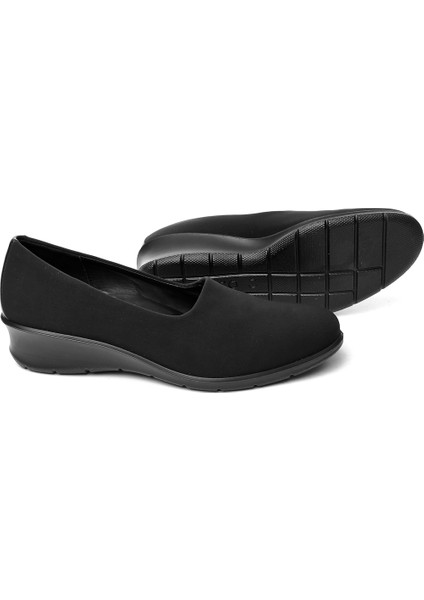 Siyah Kadın Slip On / Bağcıksız 21704351052 Felicia Black/black Textile/feather modelleri