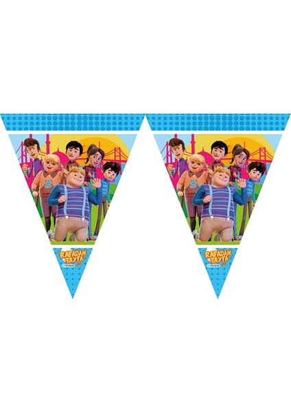 Rafadan Tayfa Temalı Üçgen Bayrak Set