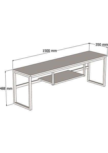 Herkül 150 cm Tv Ünitesi Ceviz