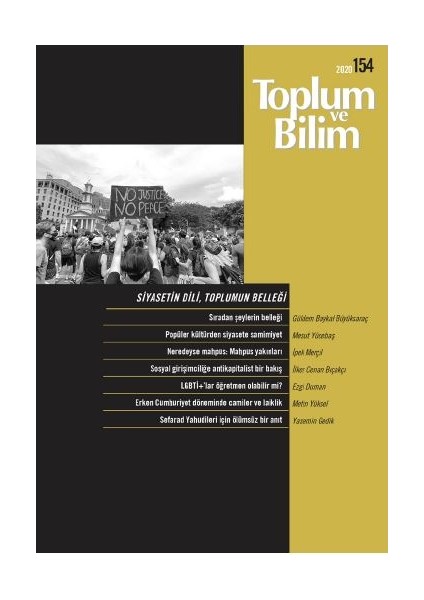 Toplum Ve BilimSayı 154 -