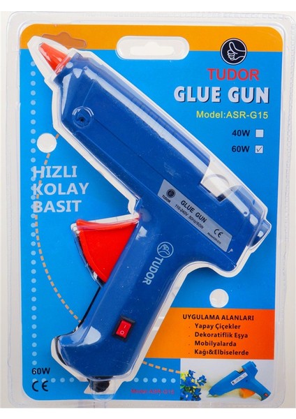 60W Slikon Hediyeli Mavi Slikon Tabancası