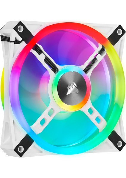 CORSAIR CO-9050103-WW QL120 RGB 120 MM DÖRT RGB RENK DÖNGÜLÜ BEYAZ PWM FAN