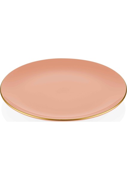 Basic Servis Tabağı 6'lı Set Somon Pembe - 26 cm