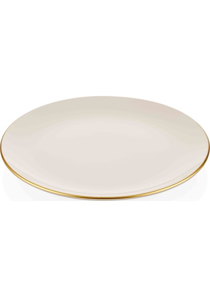 Basic Servis Tabağı 6'lı Set Krem - 26 cm