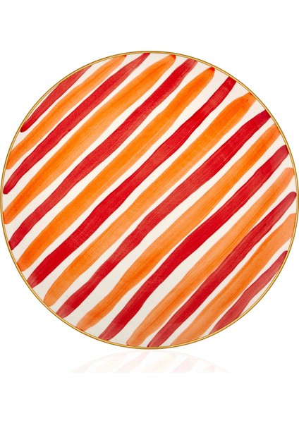 Fez Servis Tabağı 6lı Set - 26 cm Kırmızı fiyatları