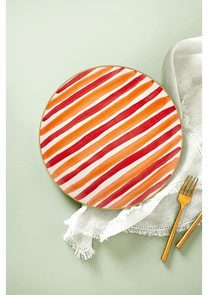 Fez Servis Tabağı 6lı Set - 26 cm Kırmızı modelleri