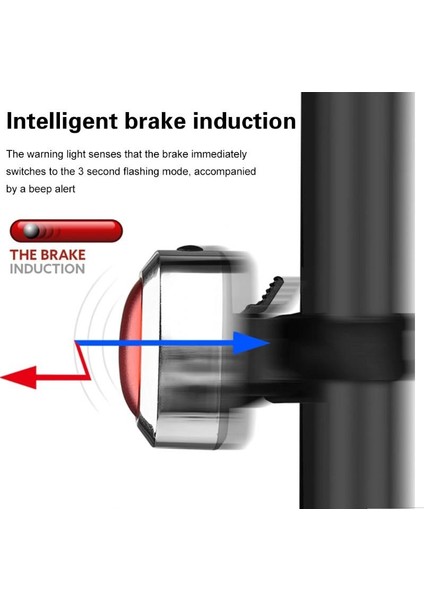 USB Şarjlı Bisiklet Arka Işık  6122