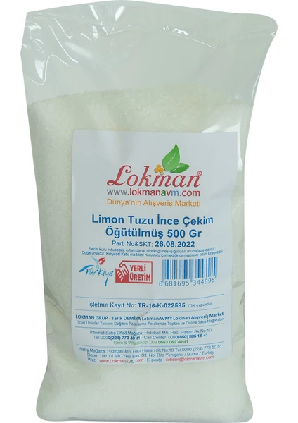 Limon Tuzu Ince Çekim Öğütülmüş 500 gr