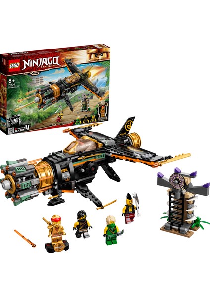 NINJAGO® Legacy Kaya Patlatıcı 71736 - Çocuklar için Ninja Oyuncak Yapım Seti (449 Parça)