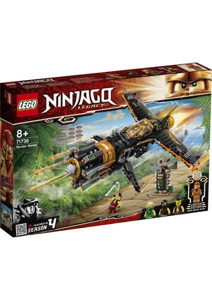 NINJAGO® Legacy Kaya Patlatıcı 71736 - Çocuklar için Ninja Oyuncak Yapım Seti (449 Parça)