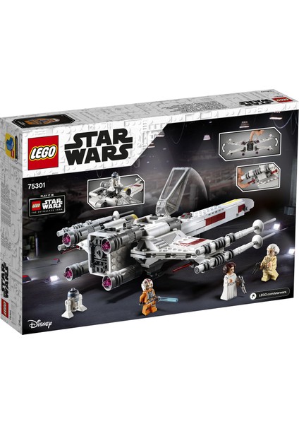 Star Wars™ Luke Skywalker’ın X-Wing Fighter™’ı 75301 - 9 Yaş ve Üzeri Çocuklar için Luke Skywalker, Prenses Leia ve General Dodonna LEGO minifigürü İçeren Yaratıcı Oyuncak Yapım Seti (474 Parça)