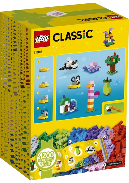 LEGO® Classic 1200 Parçalık Yaratıcı Parçaları Kutusu (11016) - Çocuk Oyuncak Yapım Seti