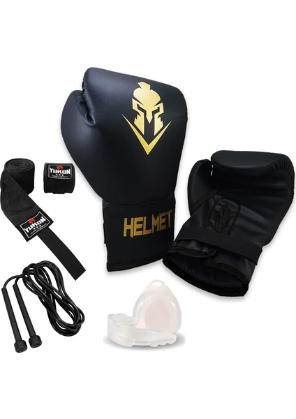 Helmet Boks Seti Boks Eldiveni Boks Bandajı Boks Dişlik Atlama Ipi