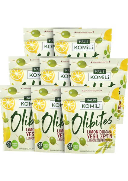 Olibites Limon Dolgulu Yeşil Zeytin 8 x 30g fırsatları
