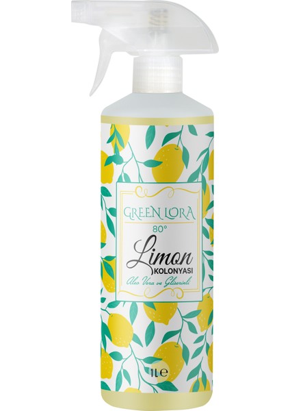 Limon Kolonyası 80° Aloe Vera ve Gliserinli 1 -Lt